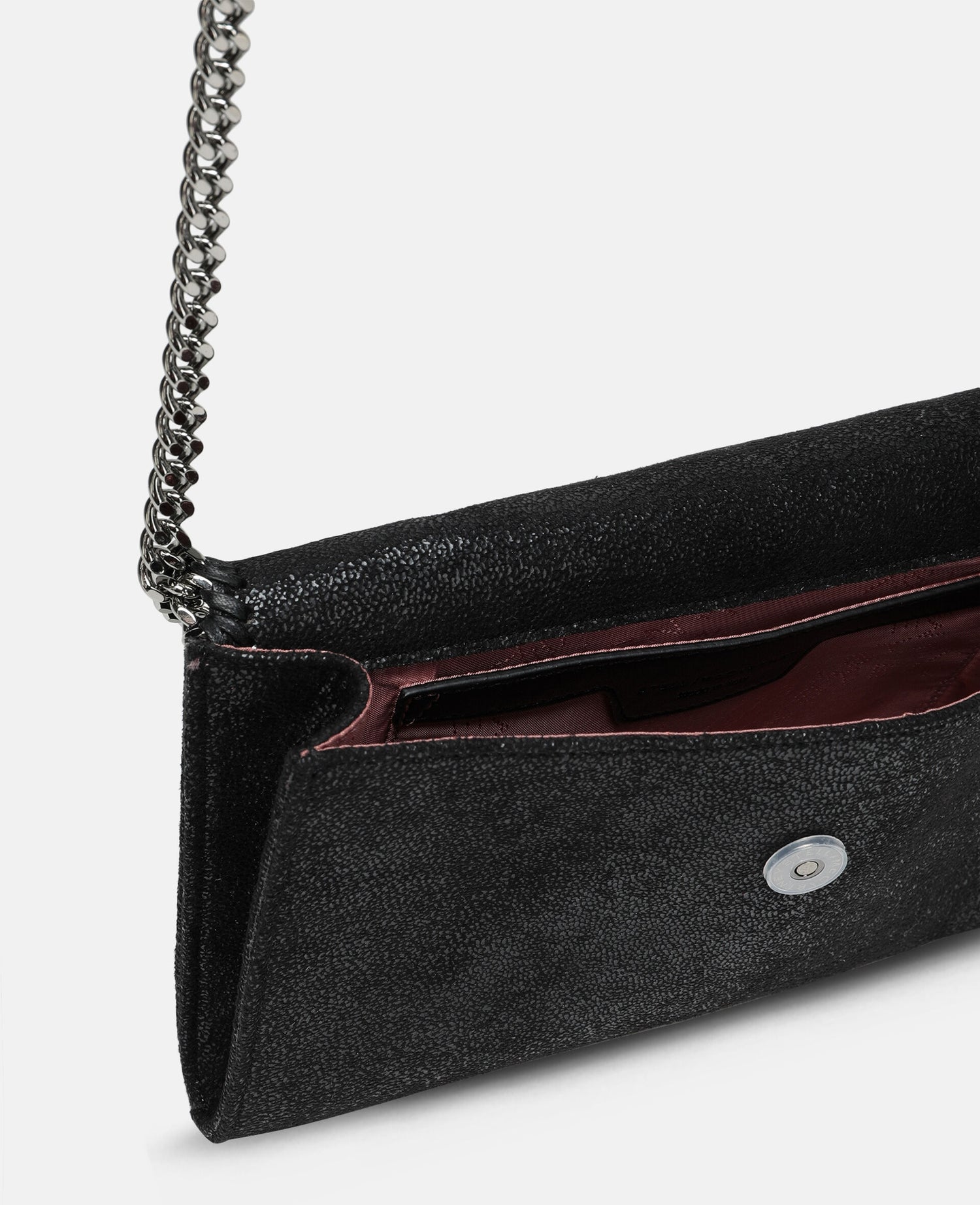STELLA MCARTNEY: Mini Crossbody Eco Shaggy Deer, black