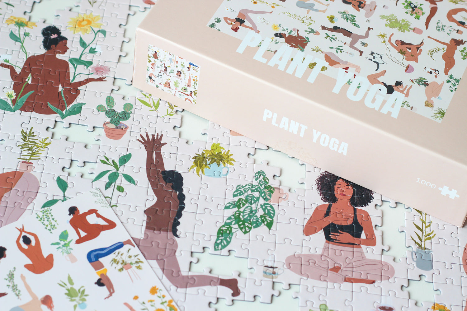 Plant Yoga puzzle, 1000 pieces