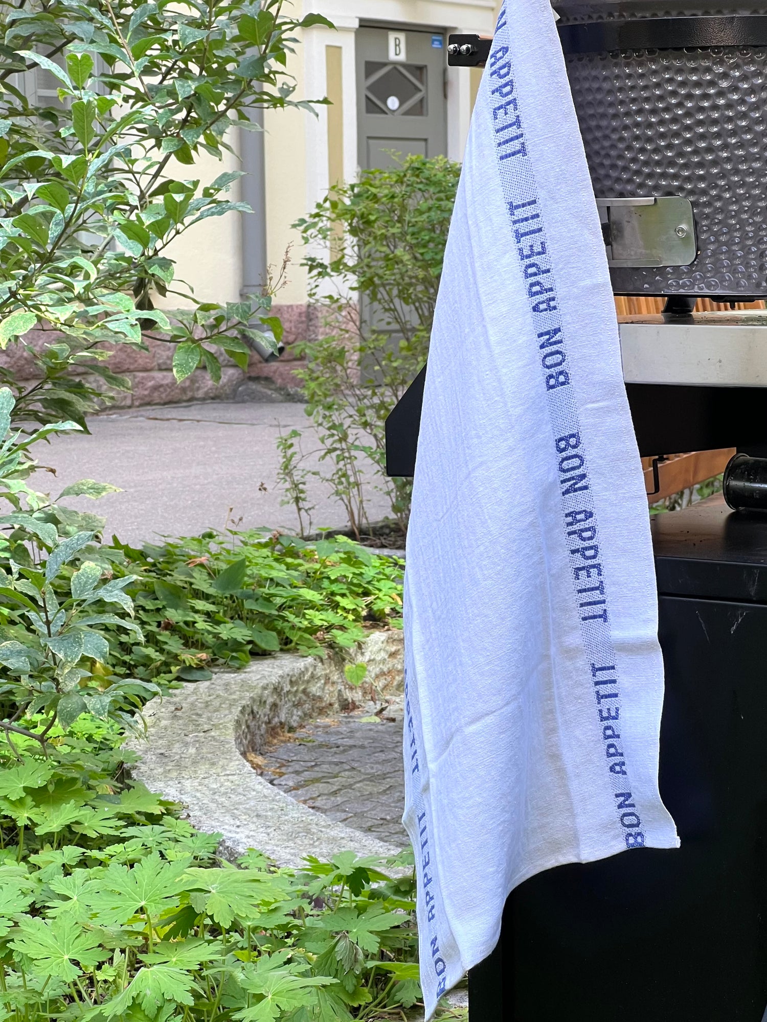 Tea Towel Bon Appetit, bleu