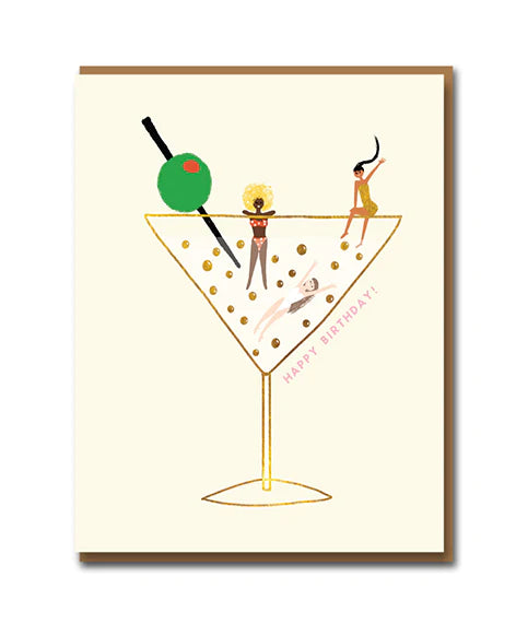 Have a Drink on Us Birthday card