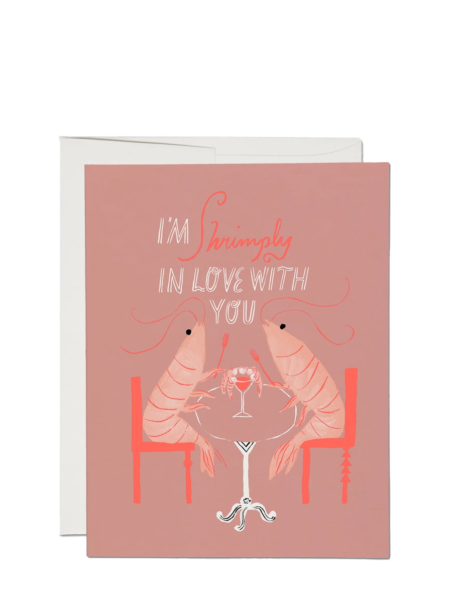 I'm Shrimply In Love With You love card