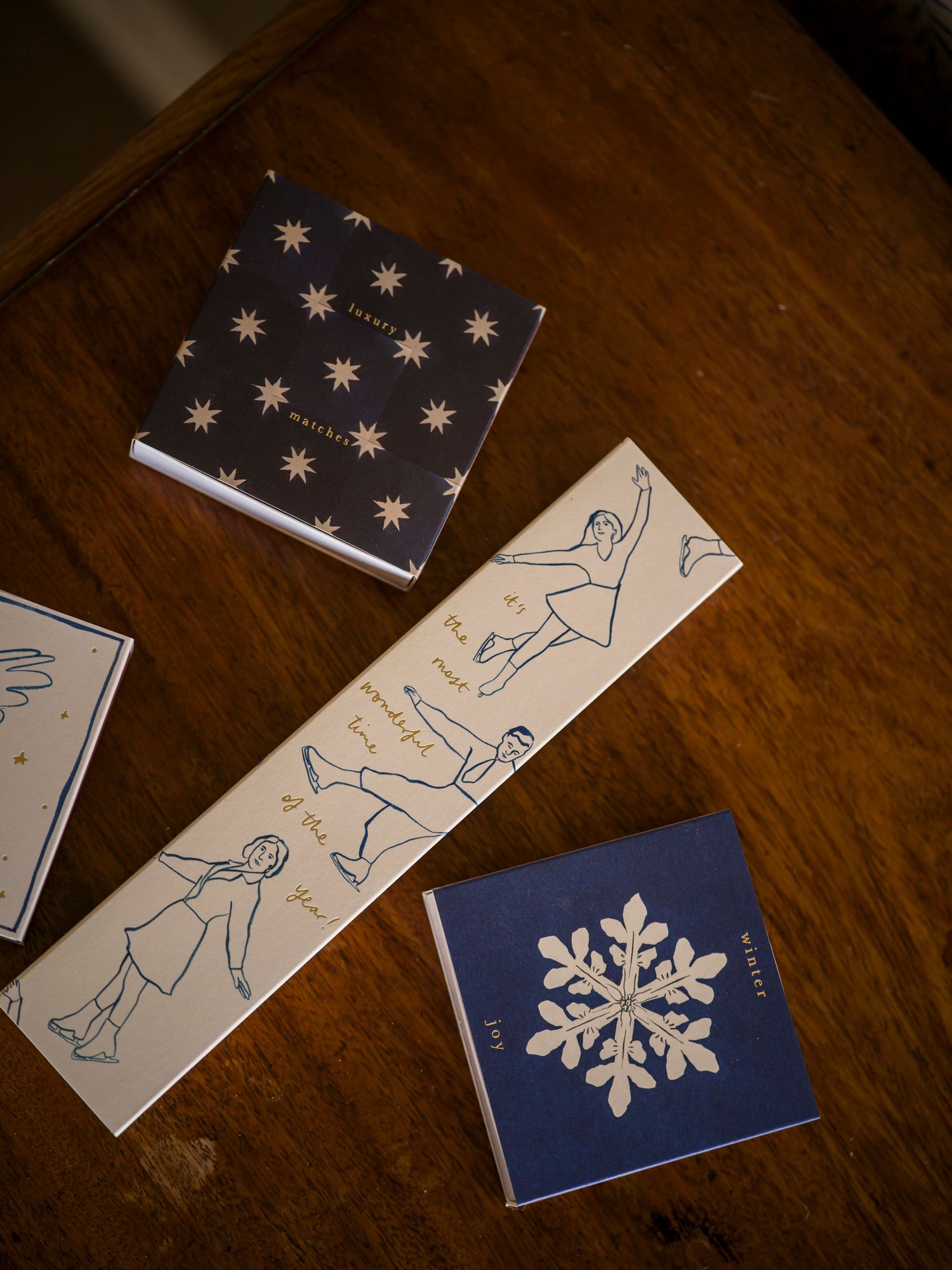 Winter joy snowflake matches by Wanderlust co.
