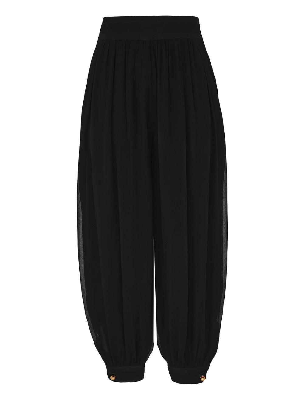 Luna billow harem trousers, black