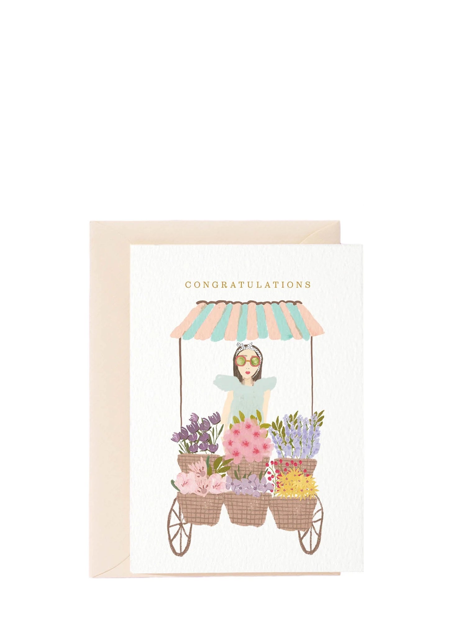 Flower Stand, congratulation card