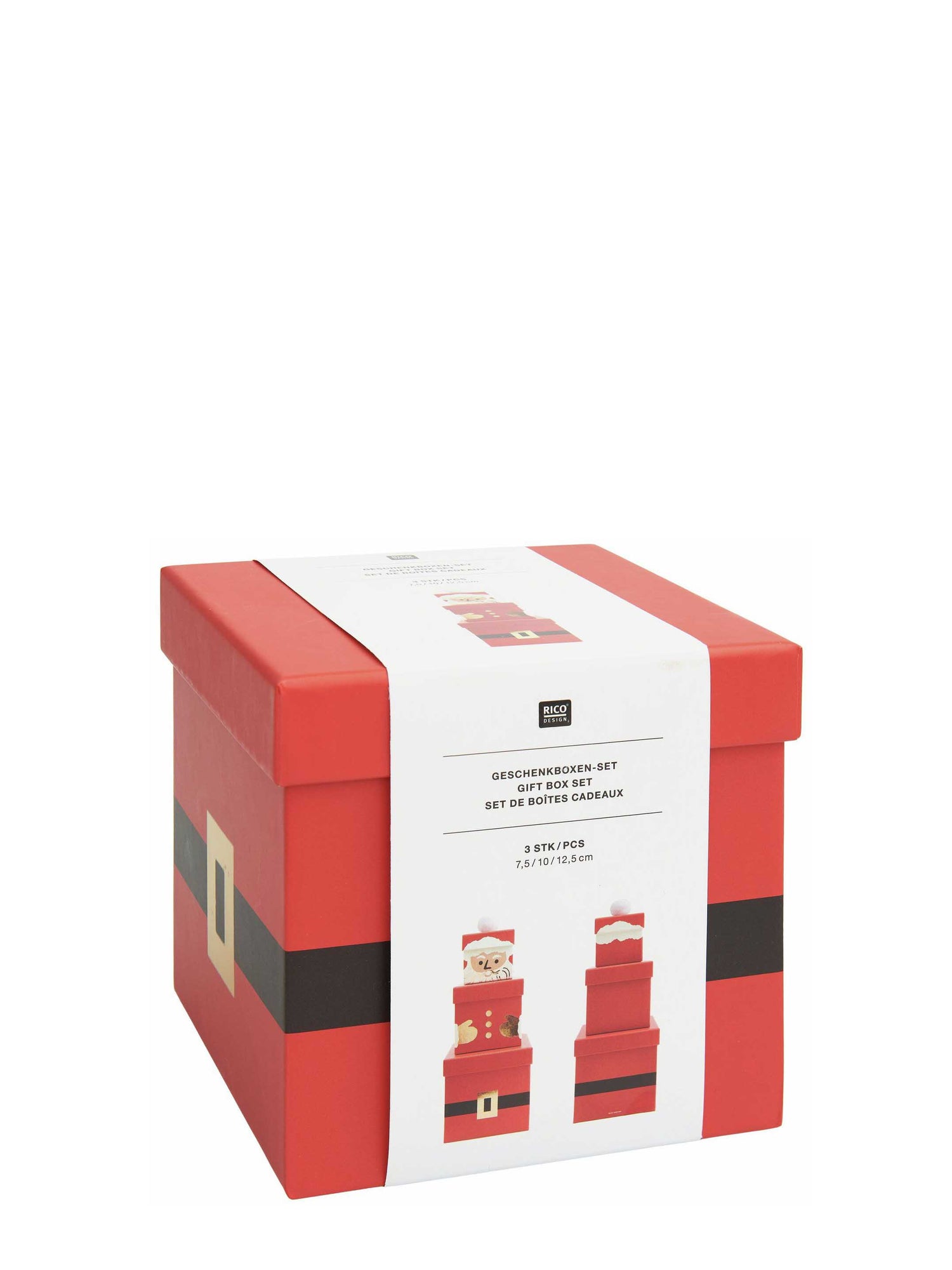 Gift box set santa claus, fsc recycled