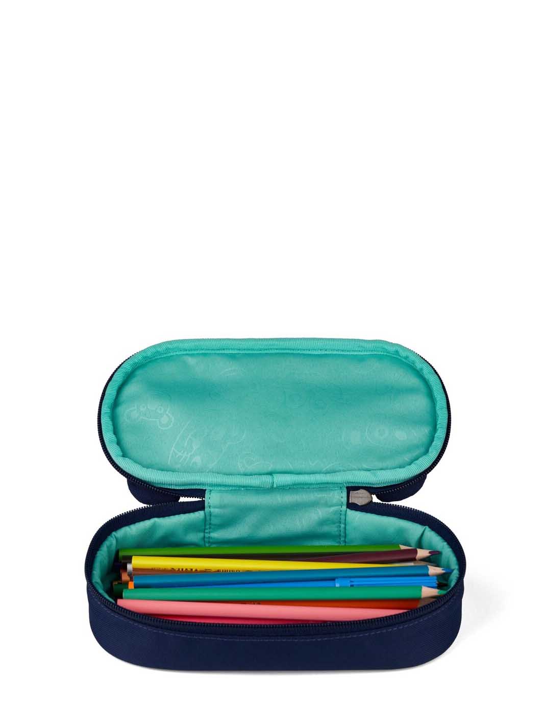 Bear pencil case, blue