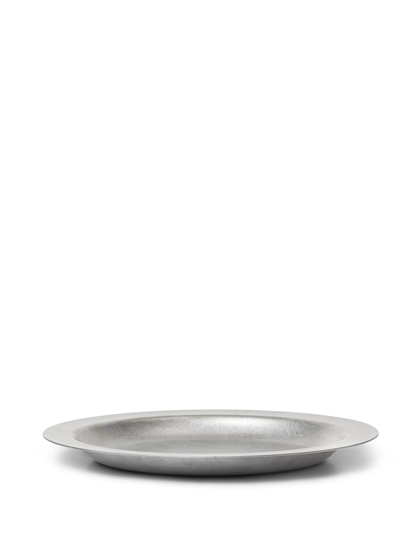 Tumbled Plate, stainless steel (20cm)