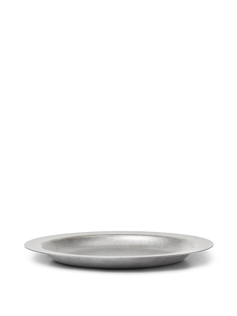 Tumbled plate, stainless steel (20cm)