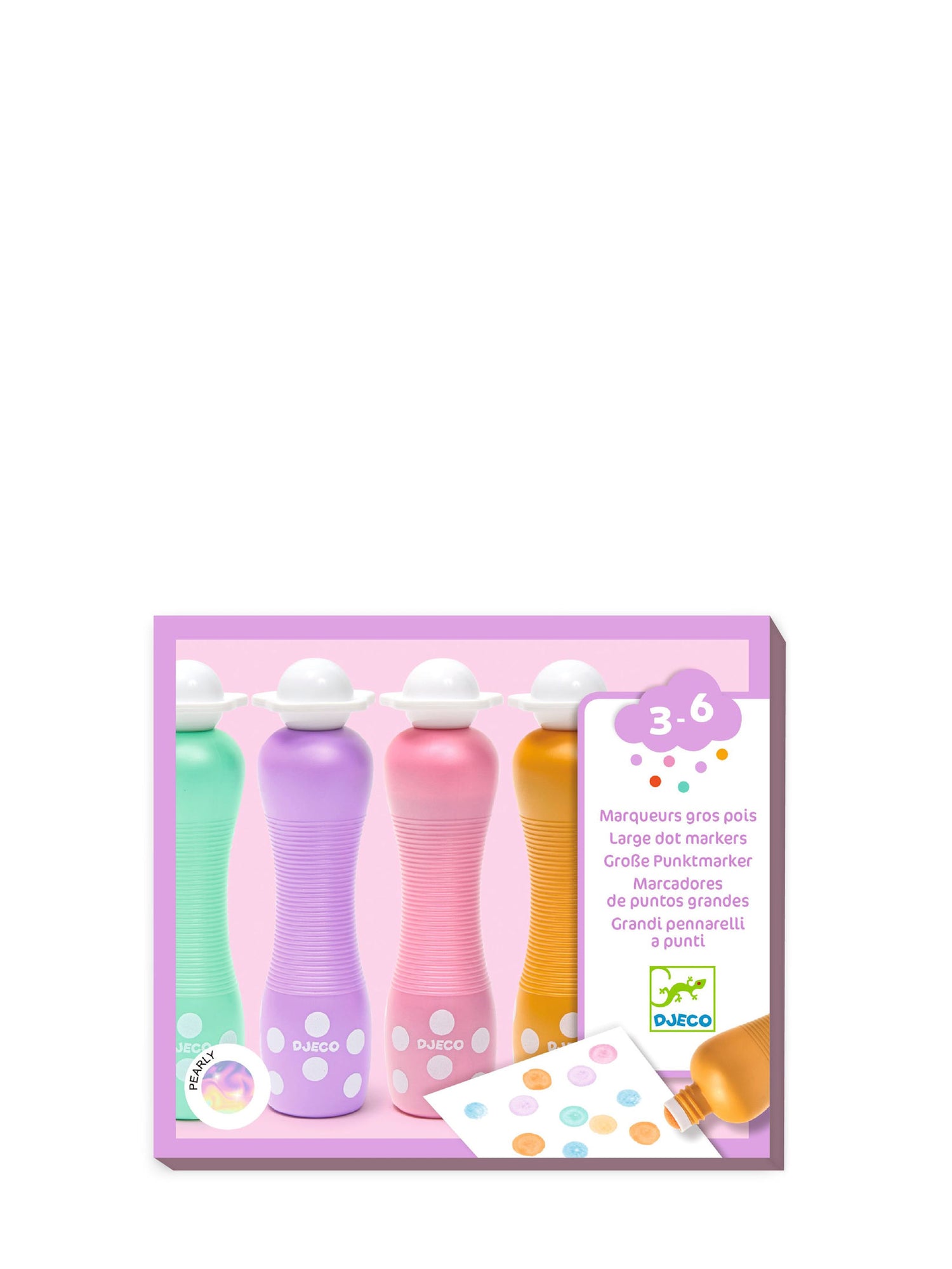 Large dot markers pearly