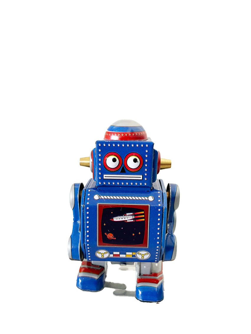 Little blue store robot toy