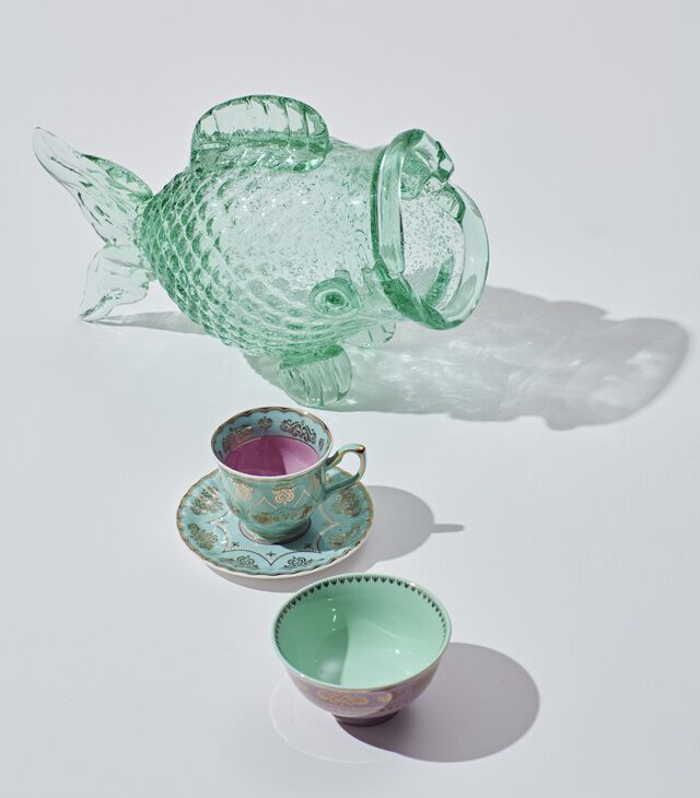 Jar fat fish, green