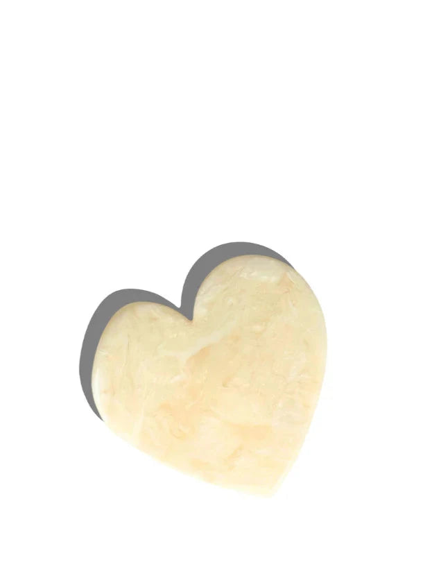 Heart Hair claw, pink, cream or multicolour