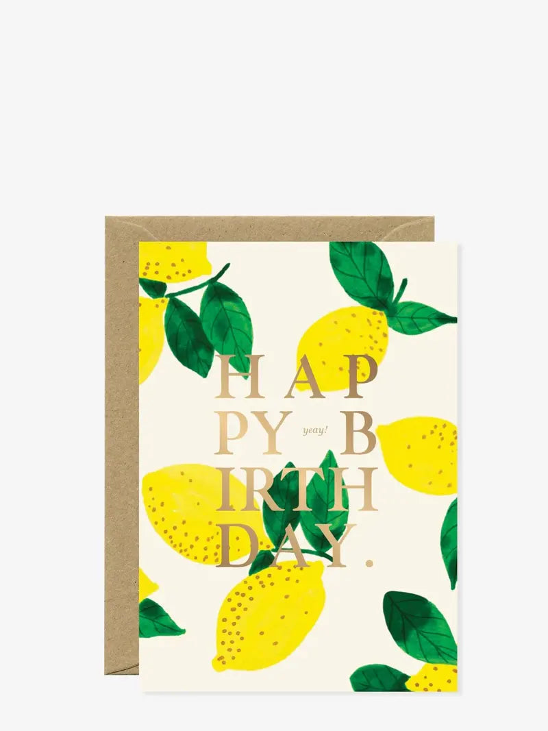 Lemons birthday card