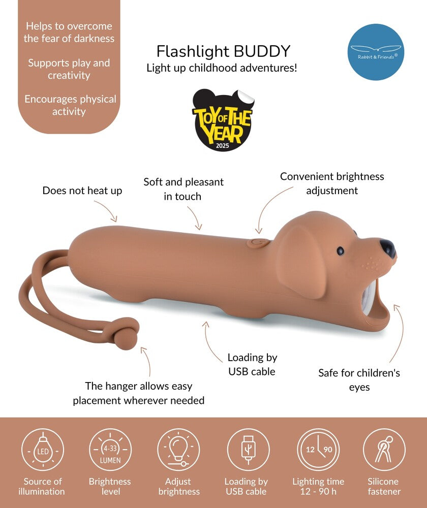 Dog silicone flashlight