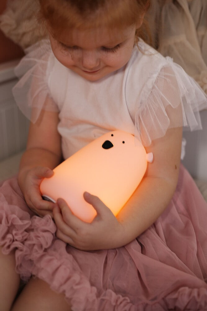 Bear lamp, pink