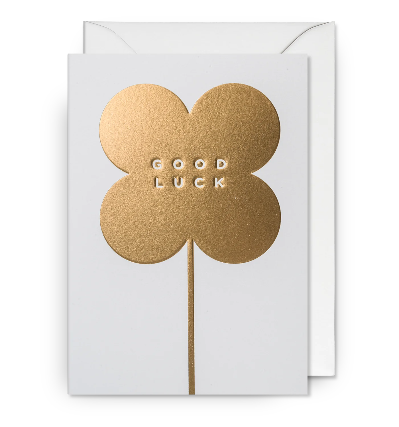 Good Luck Golden Clover Card