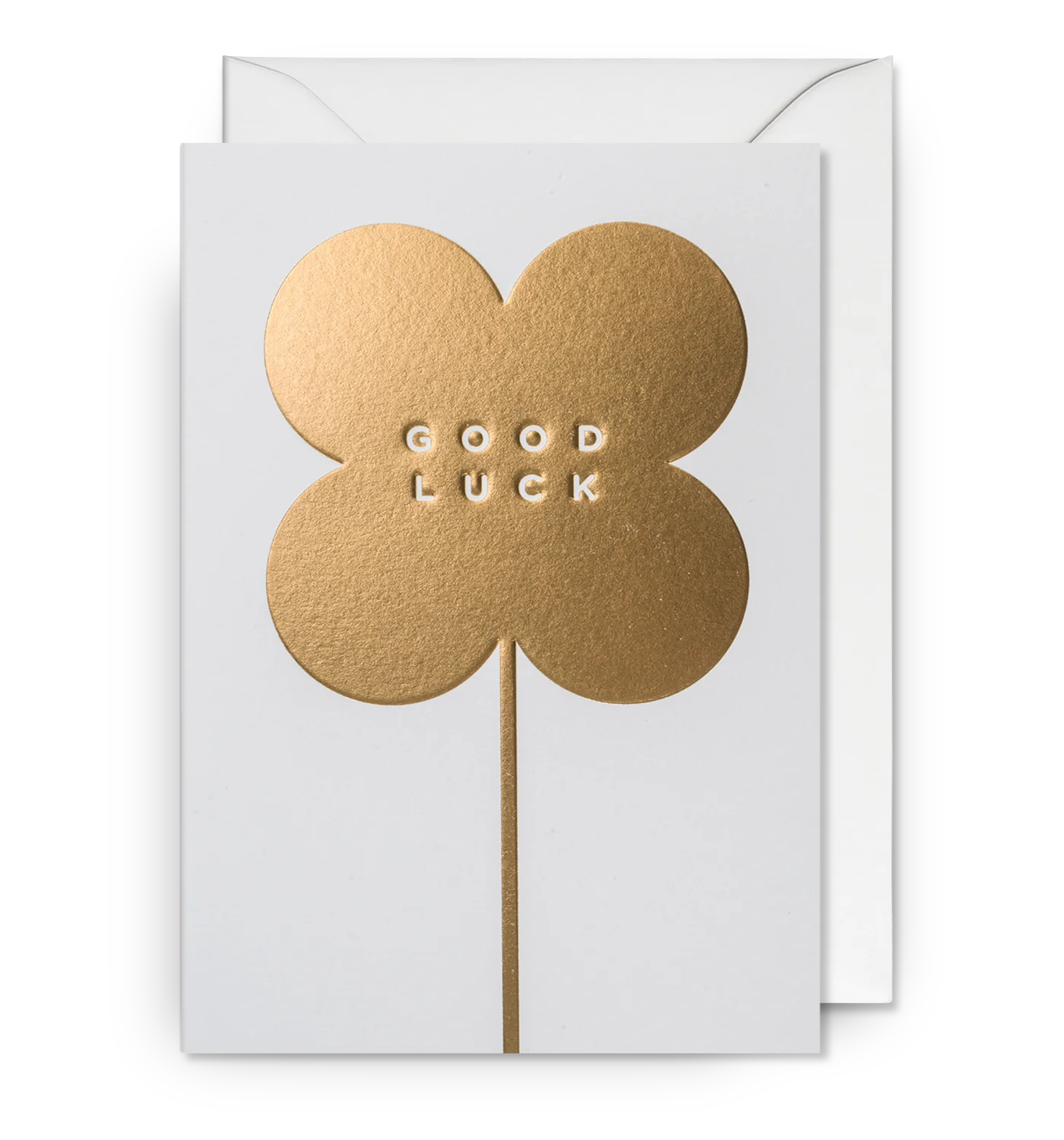 Good Luck Golden Clover card