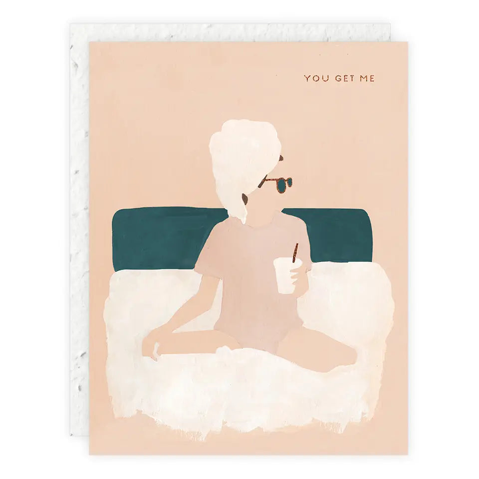 You Get Me - Friendship Card with plantable envelope