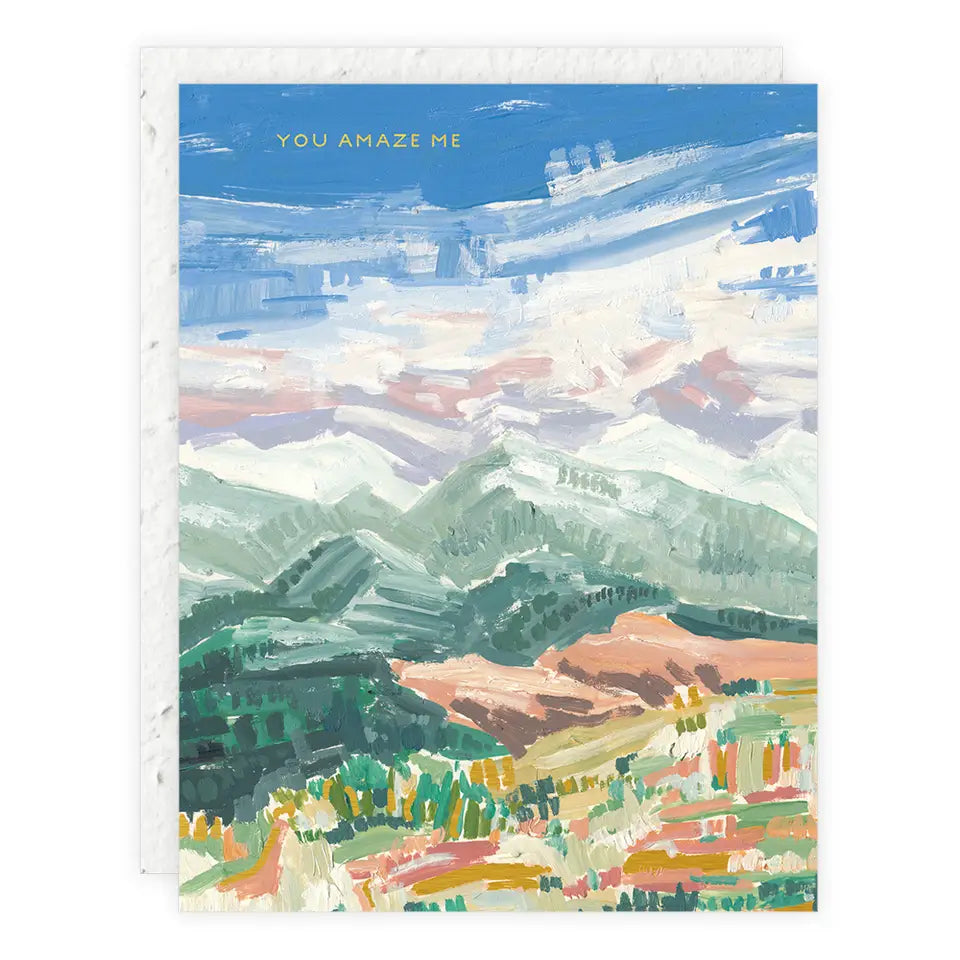 You Amaze Me Congratulations Card with plantable envelope