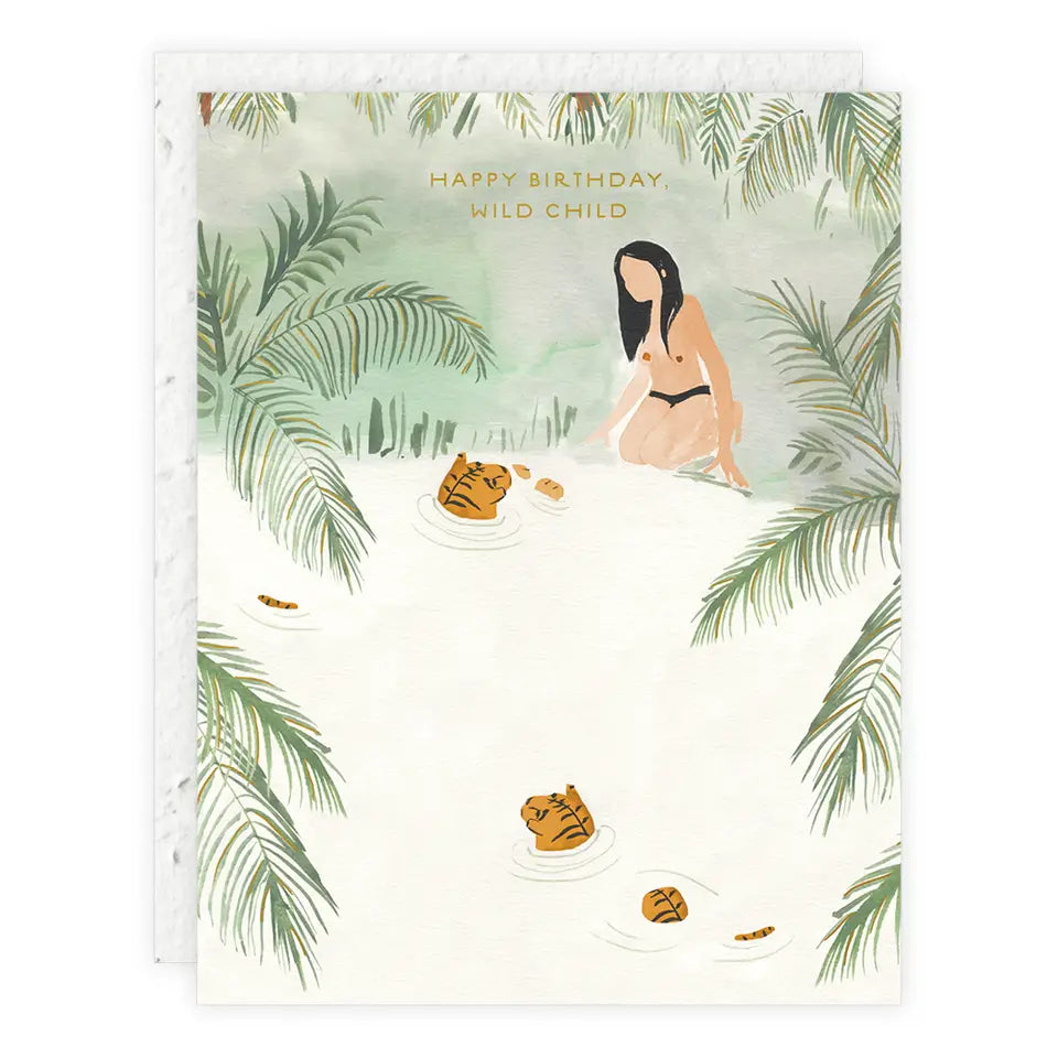 Wild Child Birthday Card (plantable envelope)