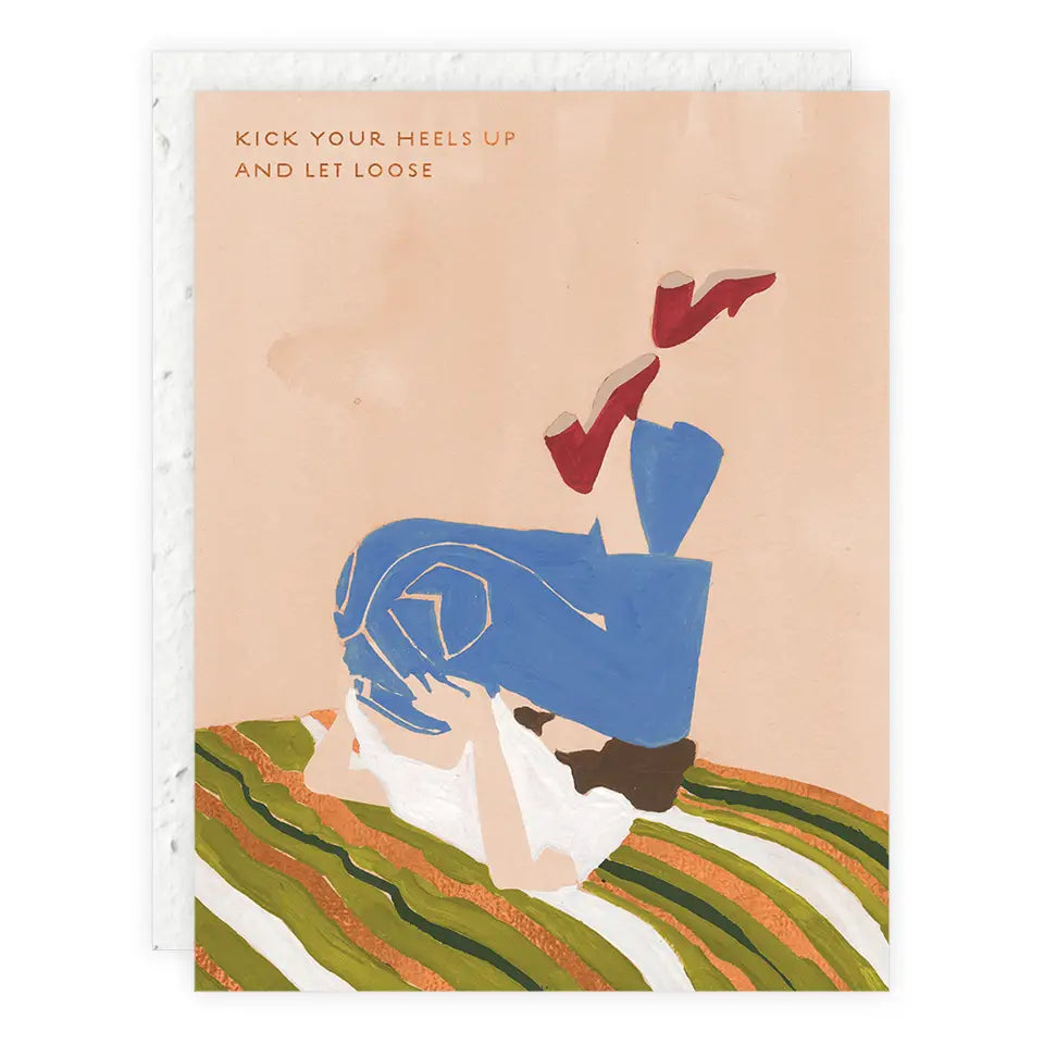 Kick Your Heels Up - Birthday Card with plantable envelope