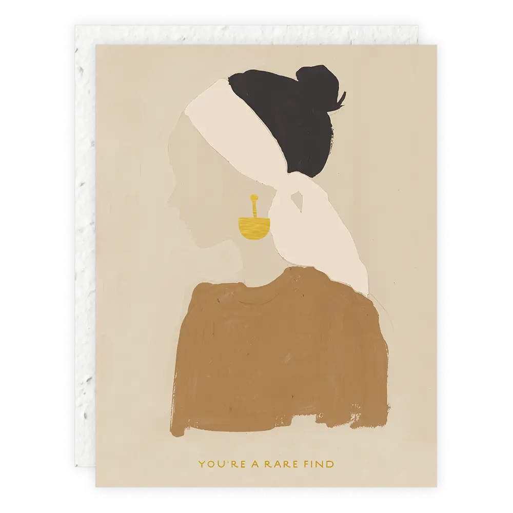 Rare find girl love + friendship card with plantable envelope