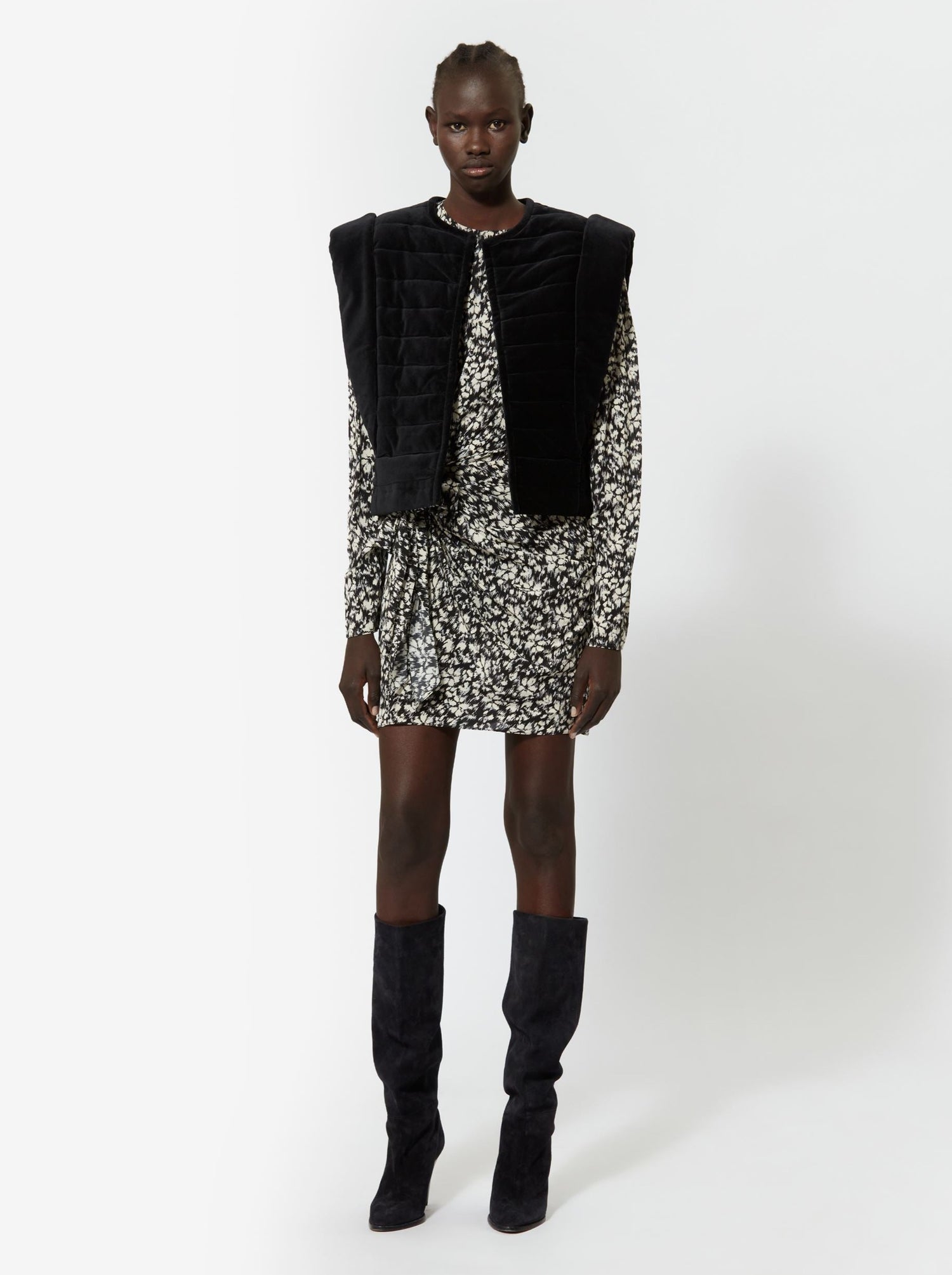 DULCE dress, BLACK/WHITE