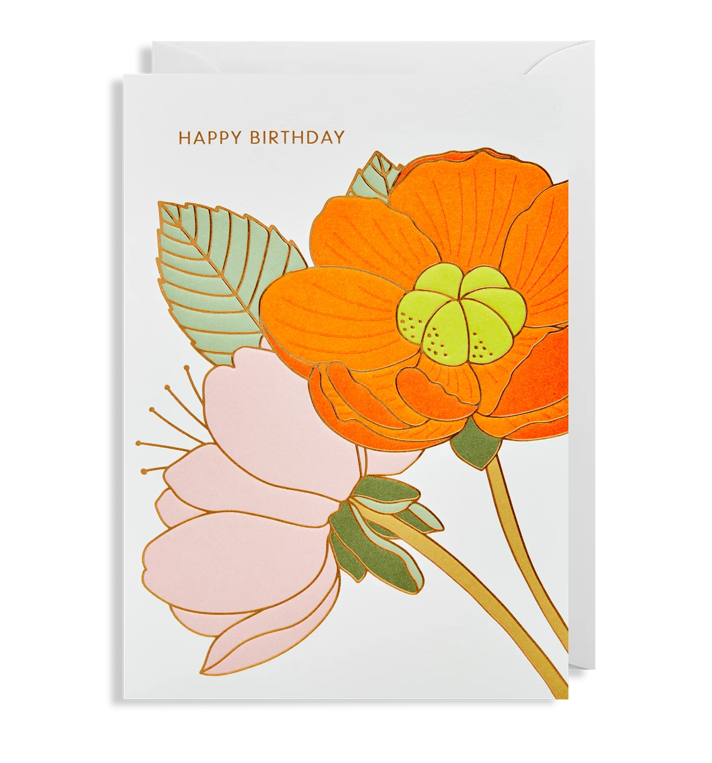 Floral Happy Birthday Birthday Card by Hanna Werning