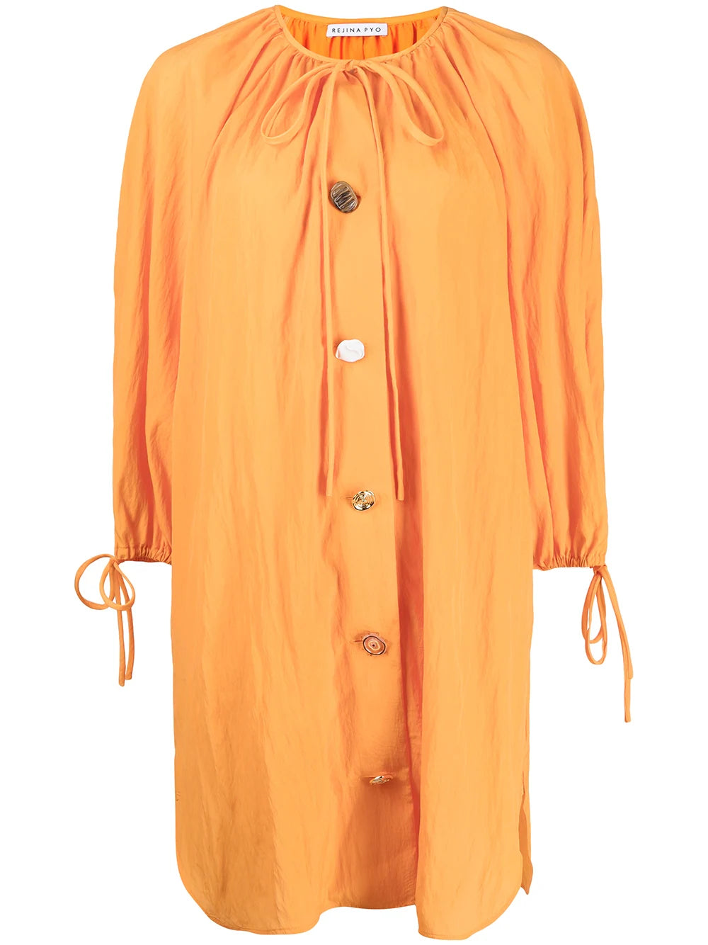 Scout signature button dress, orange