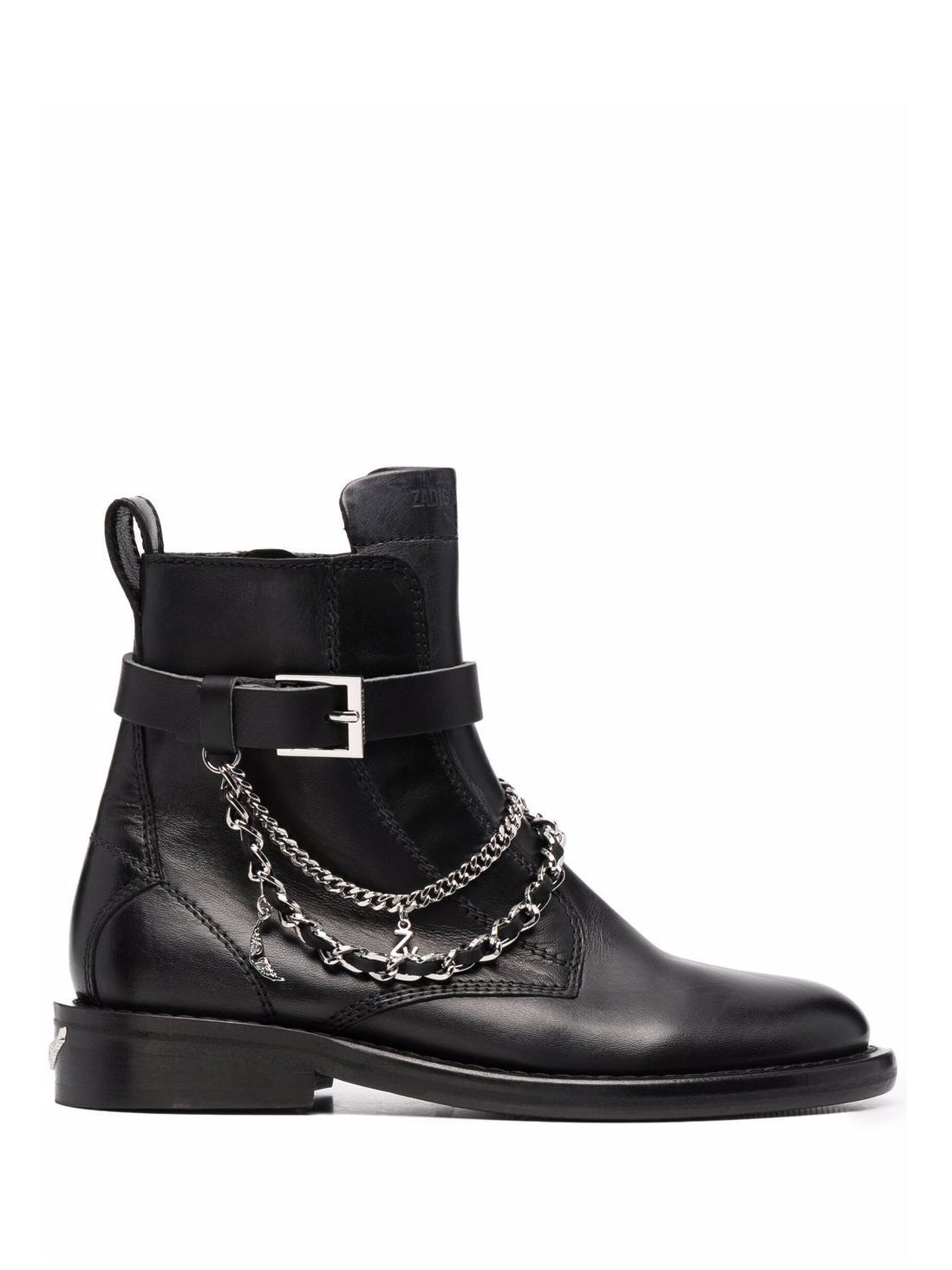 ZADIG & VOLTAIRE: Laureen high silk lambskin boots, black