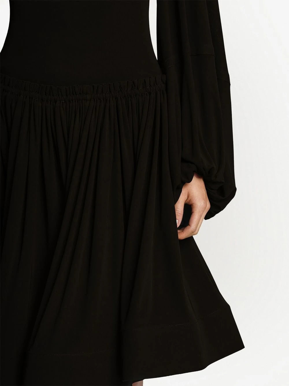 Viscose Crepe Jersey Dress, black