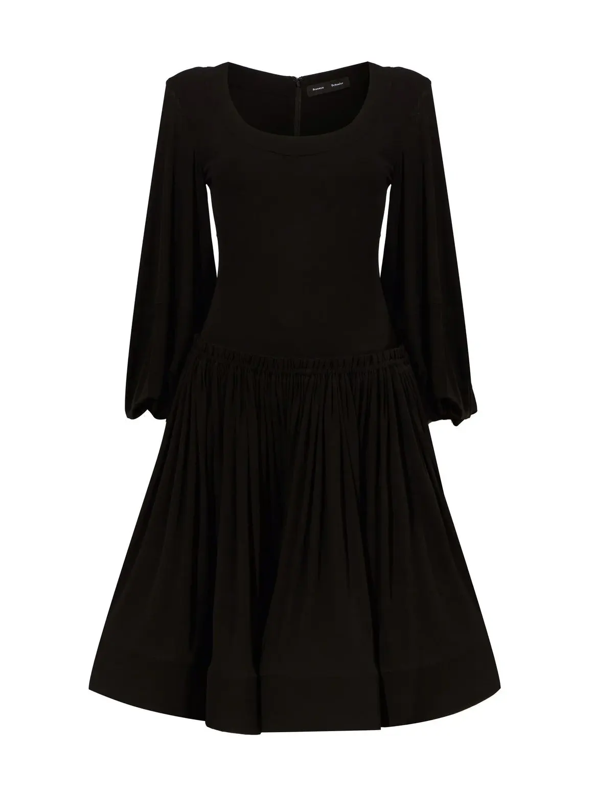 Viscose Crepe Jersey Dress, black