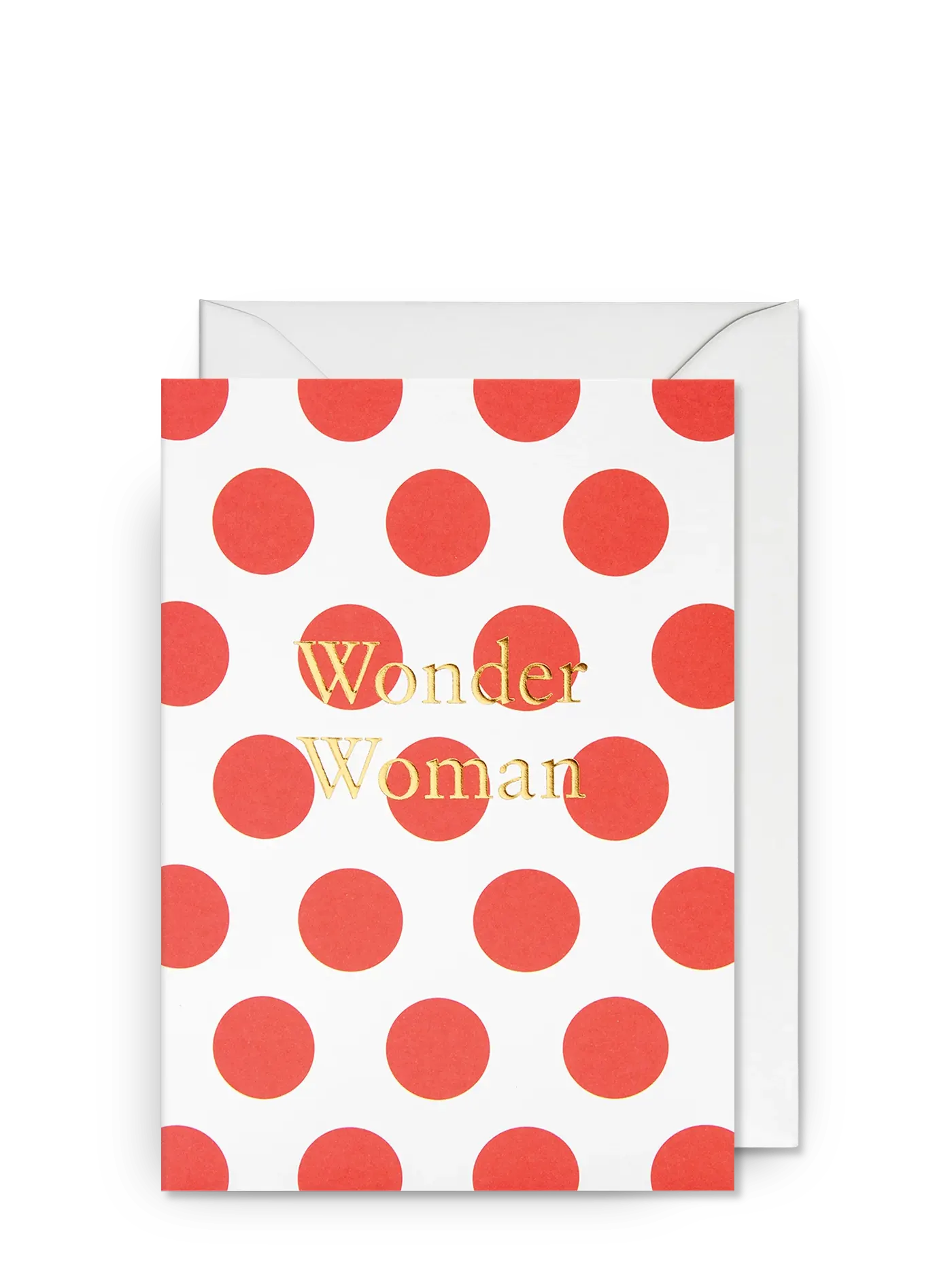 Wonder Woman, Red Dotty Love & Admiration Card