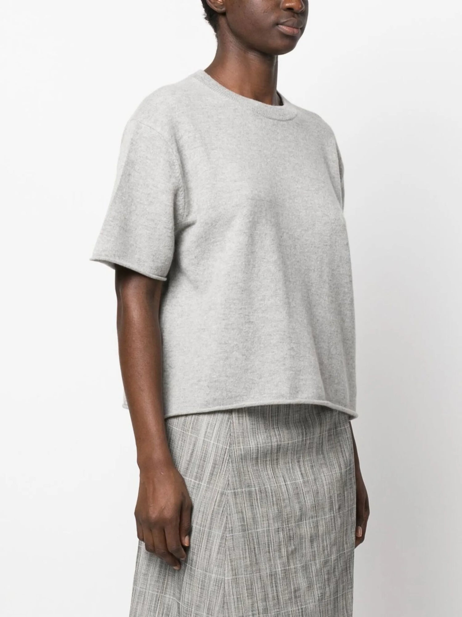 Cila cashmere t-shirt, dove grey