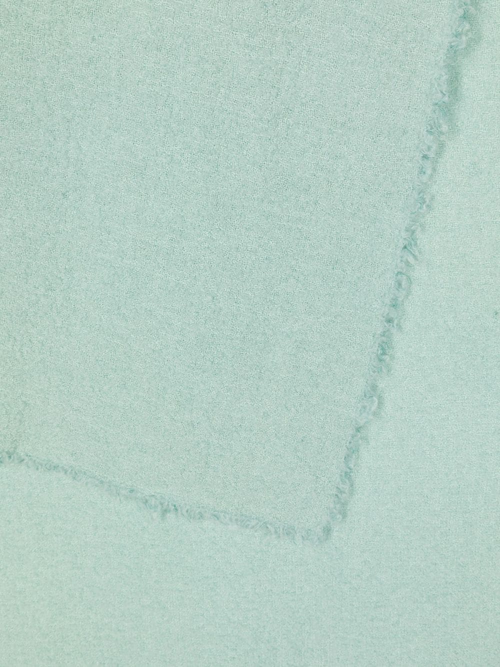 Frayed-edge scarf, mint green