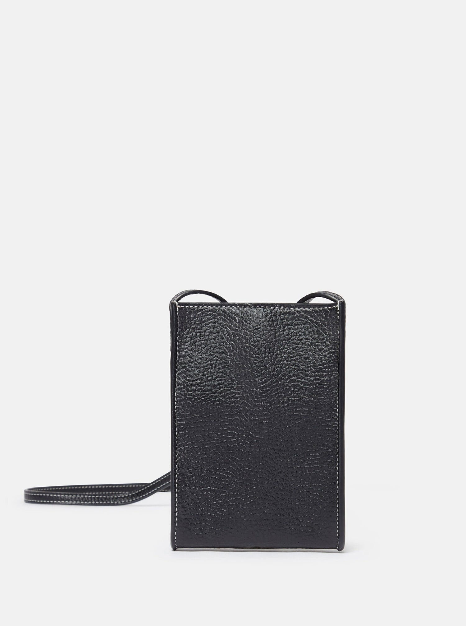 Pouch Embossed Grainy Mat, black