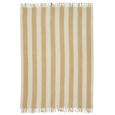 Gotland stripe wool throw, 3 colours