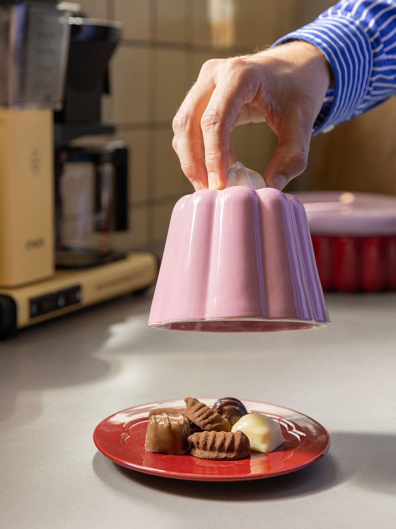 Pudding ceramic cloche, pink