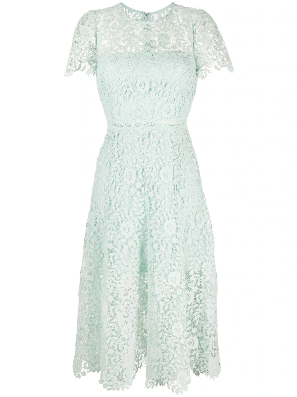 Lace midi dress, light mint