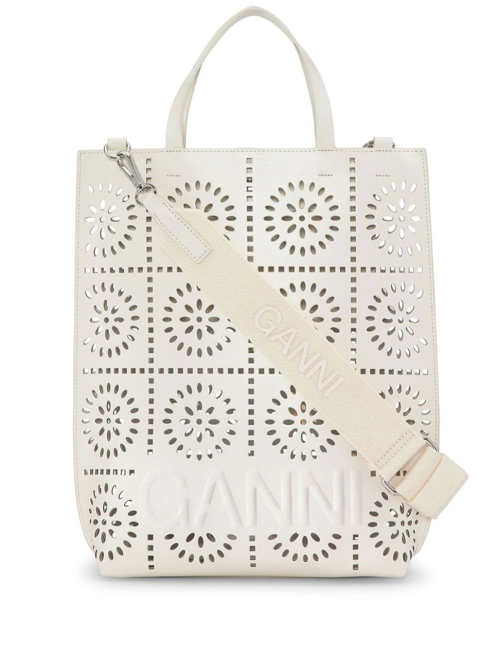 Banner Medium Tote, egret