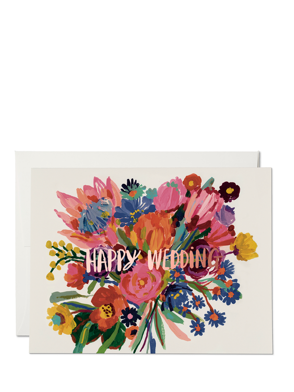 Wedding flowers wedding & engagement card