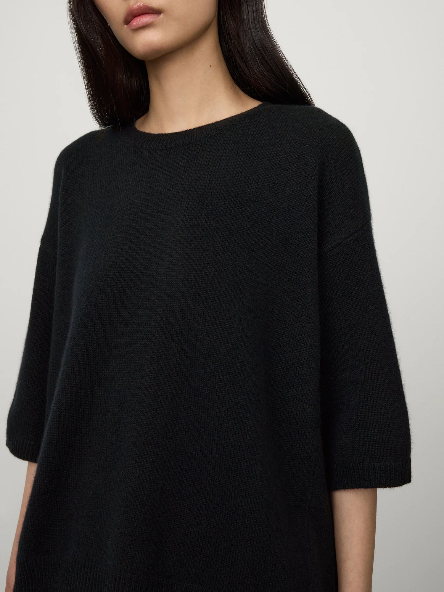 Camille cashmere sweater, black