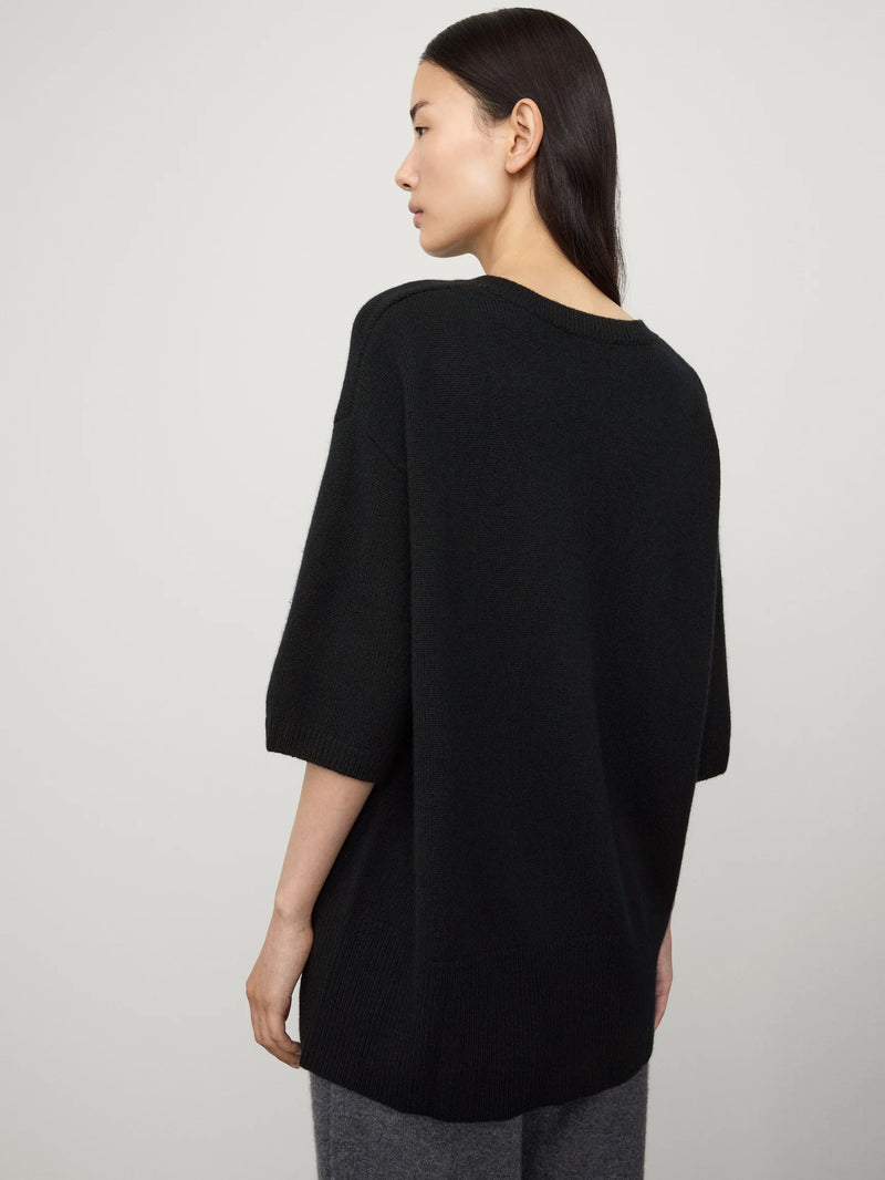 Camille cashmere sweater, black