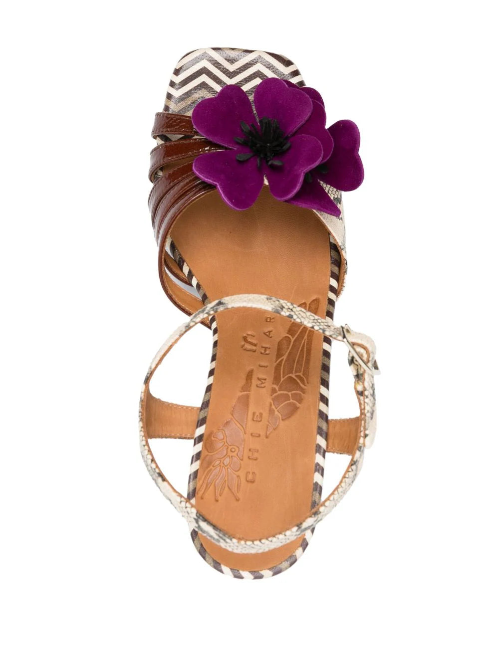 Piruca sandals, sand & red