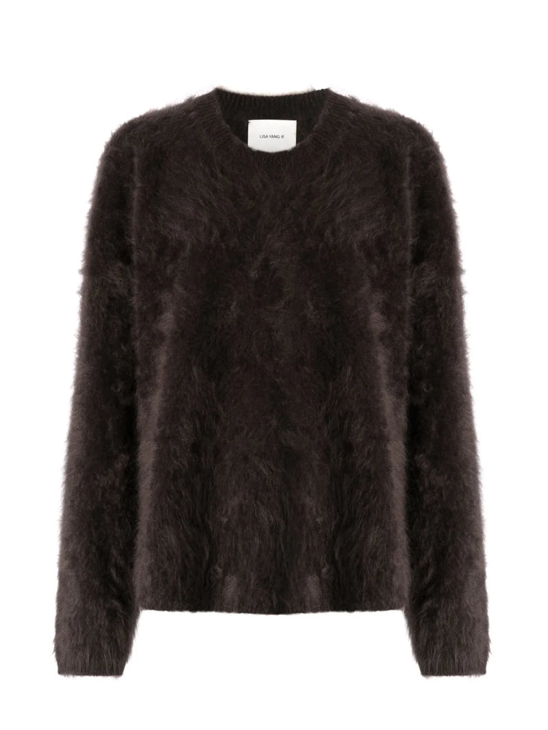 Natalia cashmere sweater, wood brown