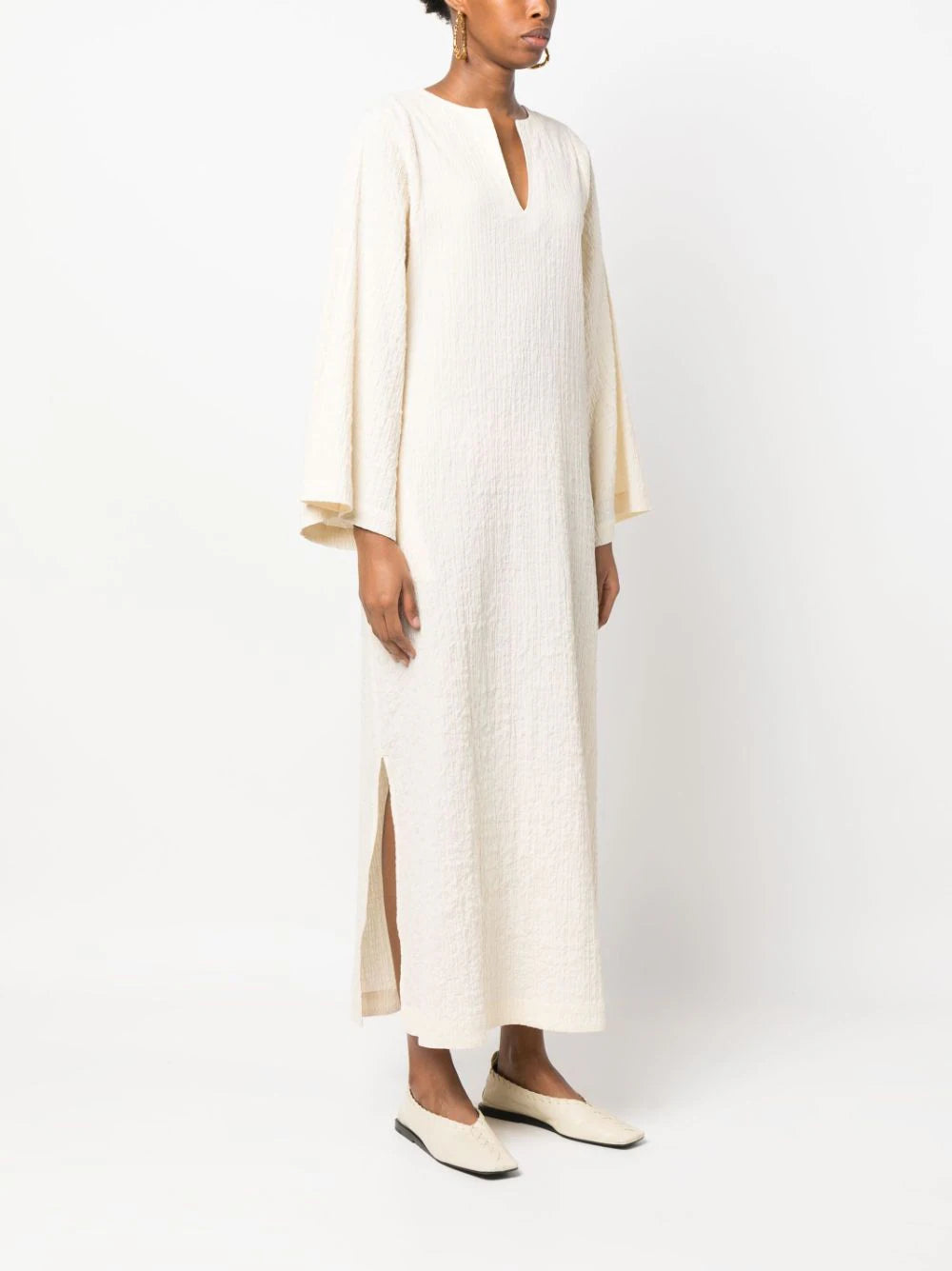 Malene Birger: KAYIA organic cotton maxi dress, pearl. Sold by My o My in Helsinki.