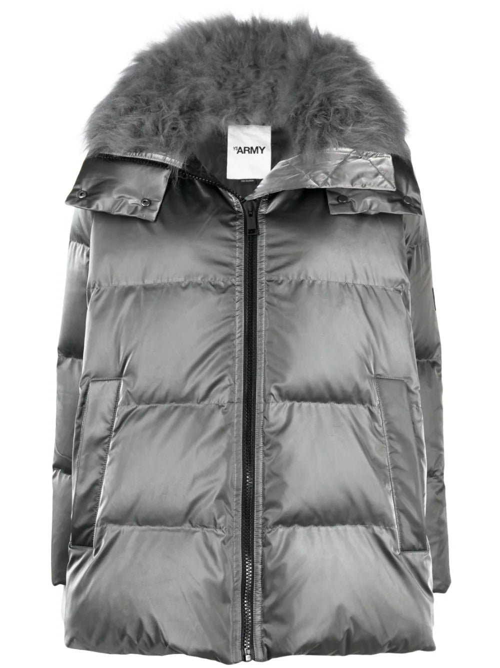 DOWN COAT IRISE FABRIC, basalte