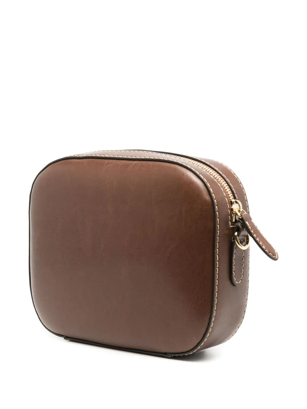 STELLA MCCARTNEY: Small Camera Bag Alter Mat, cognac, vegan leather. Sold by My o My in Helsinki.