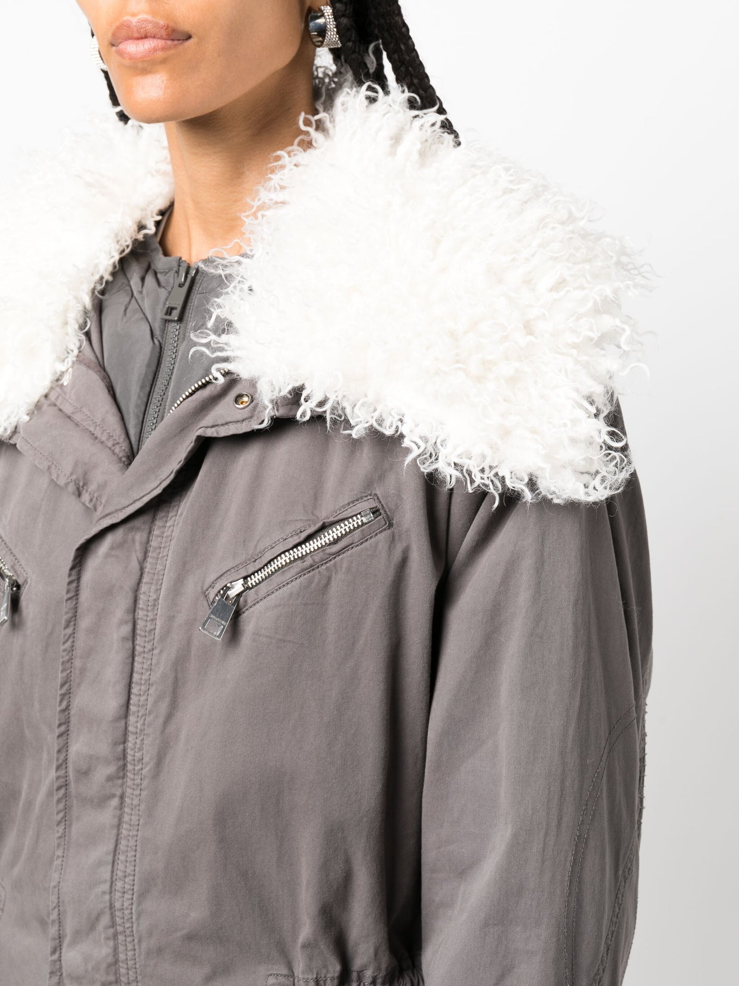 KIDEA COTON LAVE coat, grey