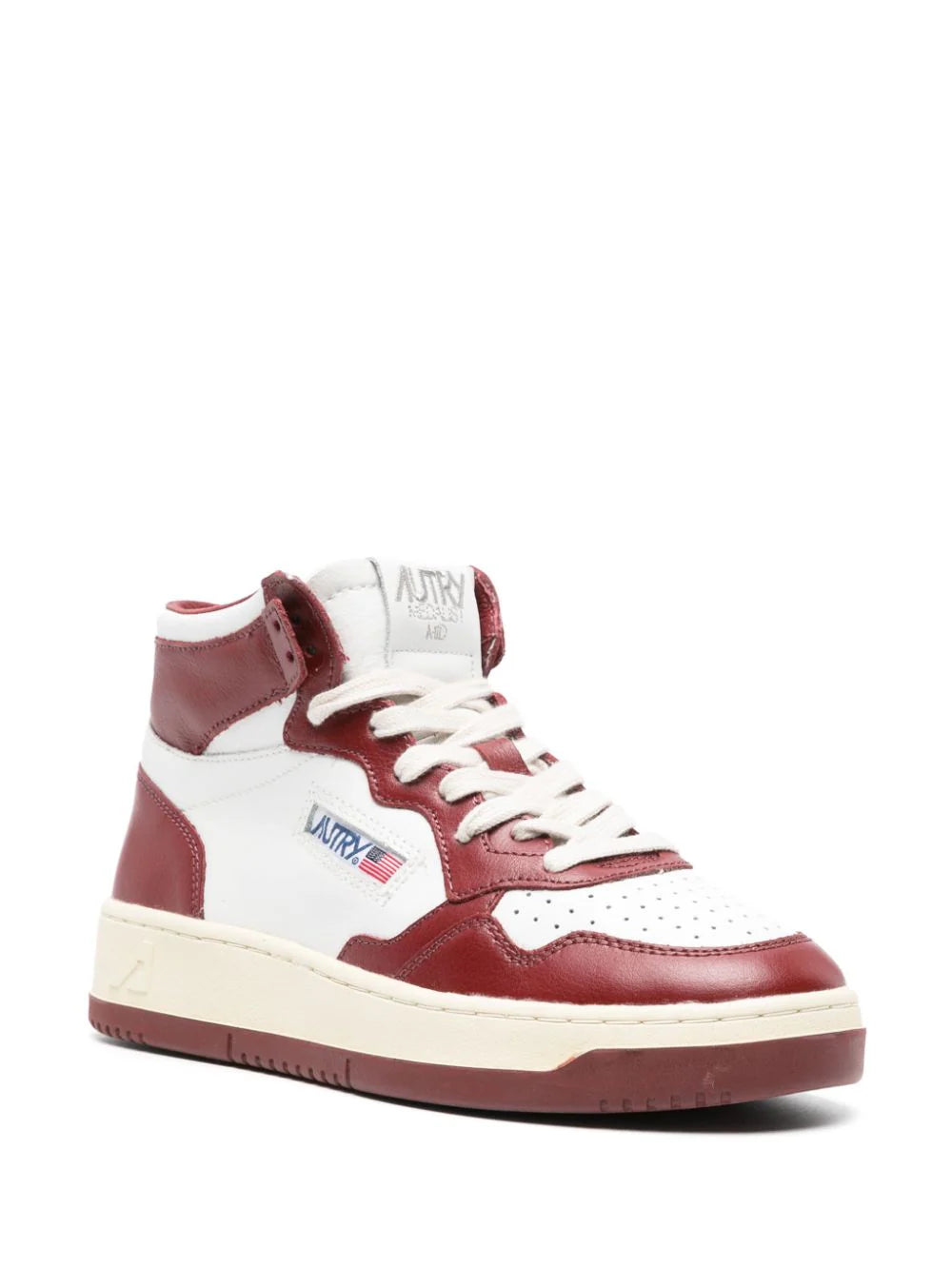 Medalist mid sneaker, white/syrah